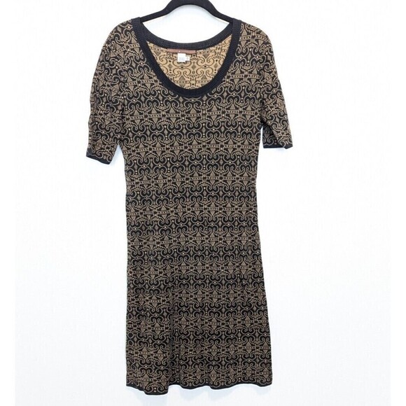 Peruvian Connection Sweater Dress XS Black Pima Cotton - Picture 1 of 7